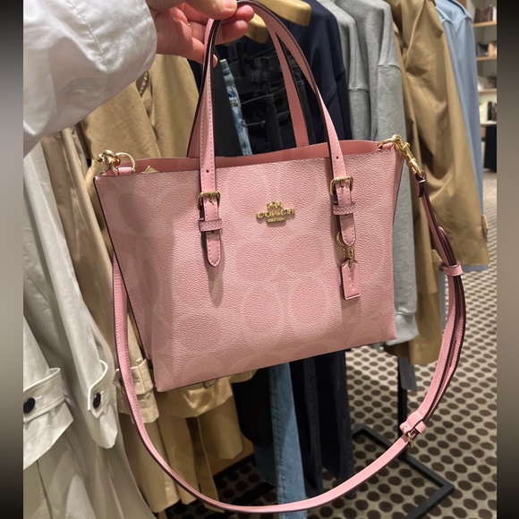 Sold ❌Coach Mollie Tote 25 Powder Pink NWT - Picture 5 of 8